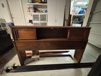 Wooden Full Headboard and footboard. Make offer