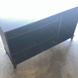 Black Wood TV Stand 
