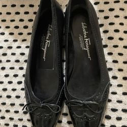 salvatore ferragamo Black Flats 