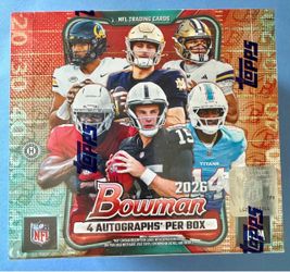 2026 Bowman Football Jumbo Box (in hand)