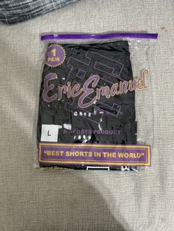 Eric Emanuel EE Shorts Black Skyline – Size Large – Authentic