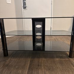 Glass TV Entertainment Center Premium