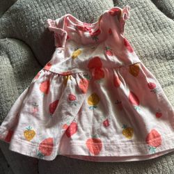 Baby Girl Strawberry Print Dress