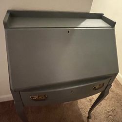 Secretary Desk With Inside Cubby Holes And Drawer