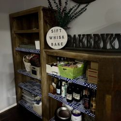 Matching Set Of Two Book Shelves & Cabinet