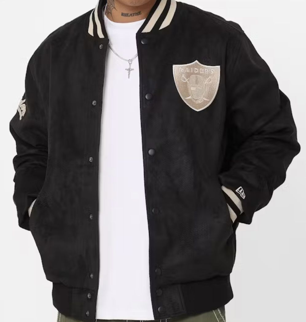 New Era Raiders Swede Jacket New Men’s Large