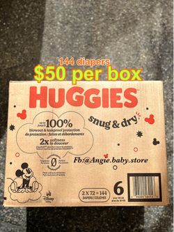 Huggies snug and dry size 6