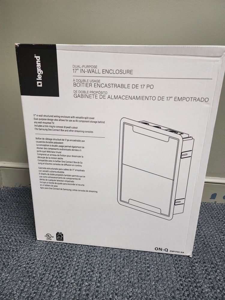 17 Inch In-Wall Enclosure - 2 Pieces