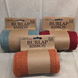 Burlap ribbon