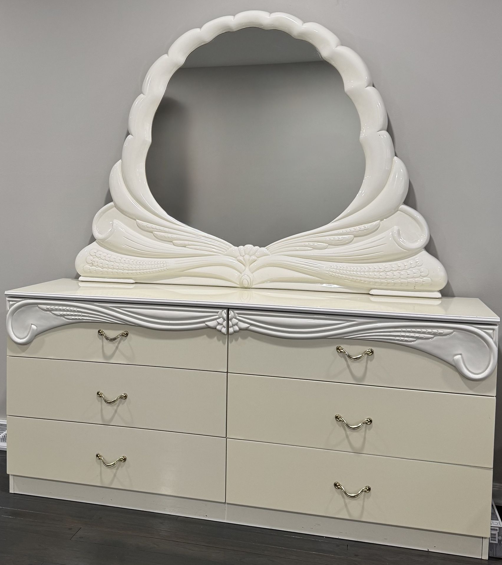 Coaster Fine Furniture White Dresser + Mirror