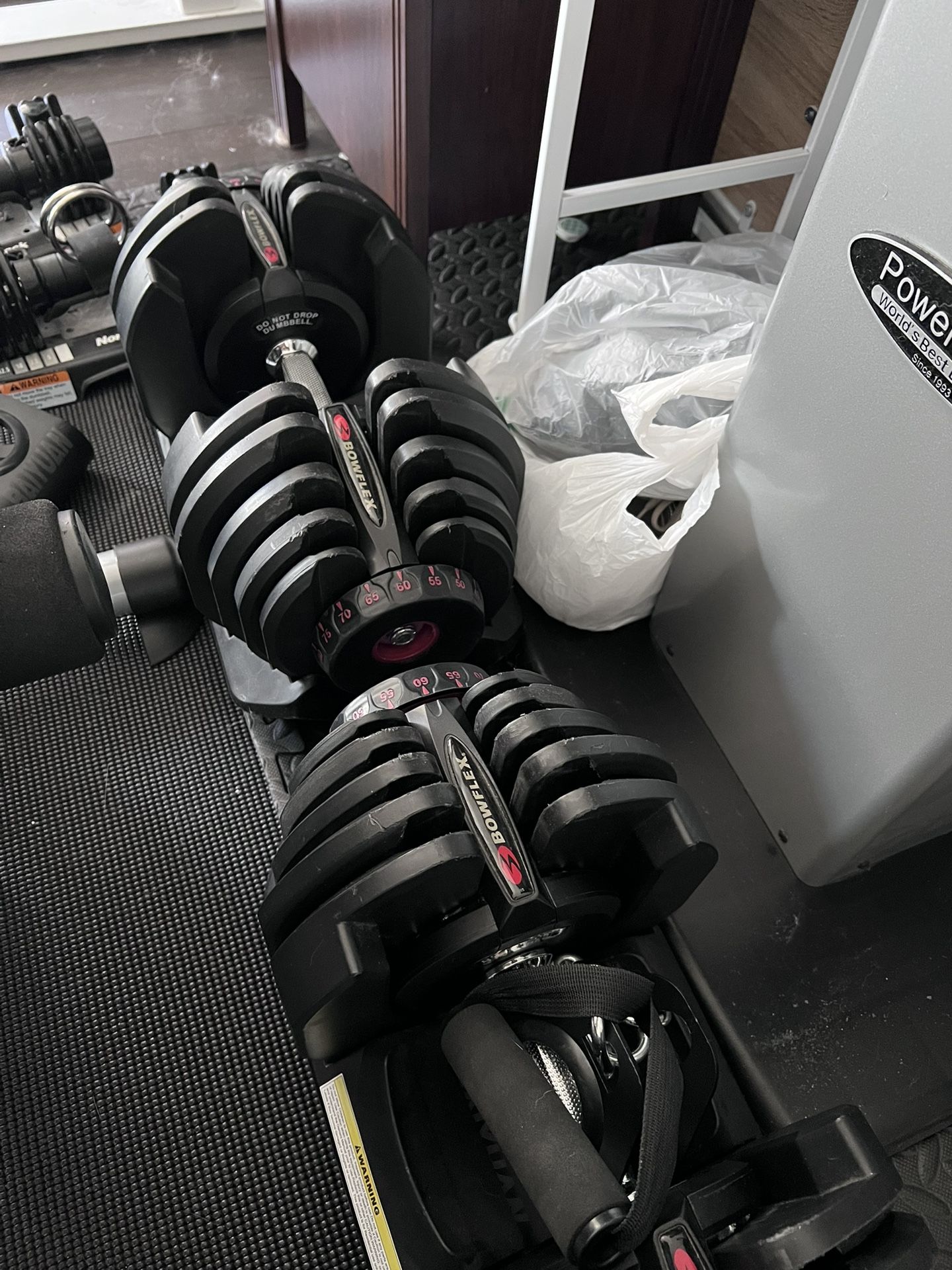 Upgraded Bowflex 1090 Dumbbells – Custom Aluminum Discs + Barbell Adapters