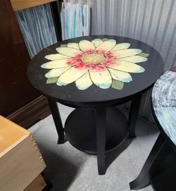 Hand painted end table