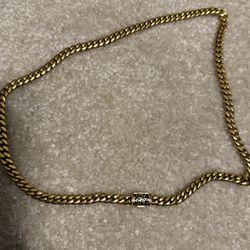 Gld Gold Plated Cuban 5mm Chain 20”