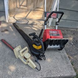 three power tools.