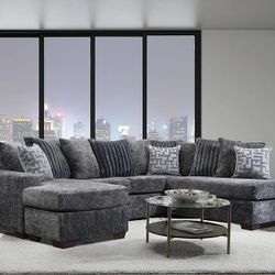 😍Brand new dark grey HUGE sectional couch 🛋️