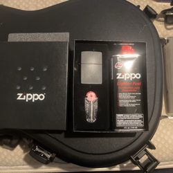 Zippo Gift Kit W/ Matte Black Zippo