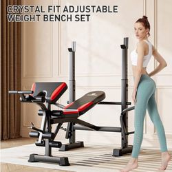 660 lbs. Weight Bench, Multi-Functional Adjustable Weight Bench Press for Full Body Workout, Quick Folding