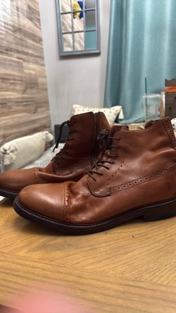 Frye Murray Mens Brown Leather Lace Up Dress Boots