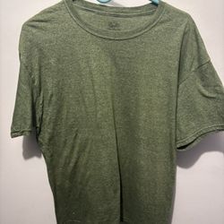 Green Olive Plain Shirt size Large