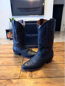 Men’s Lucchese Ostrich Boots (9EE)