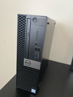 Dell OptiPlex 5060 SFF i3-8100  3.6GHz 16GB DDR4 500GB NEW SSD + 500GB HDD Radeon R7 450 4GB Win11 Pro WiFi DVD Ready