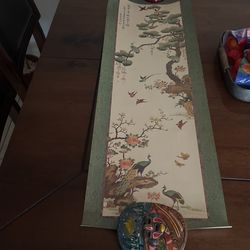Beautiful Art From Asia Not Framed   Great Condition  