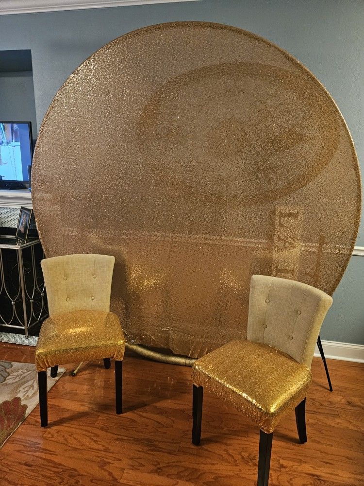 7.5 Ft Gold Backdrop Cover