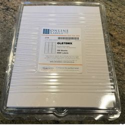 Address Labels - 1” x 2 625” White