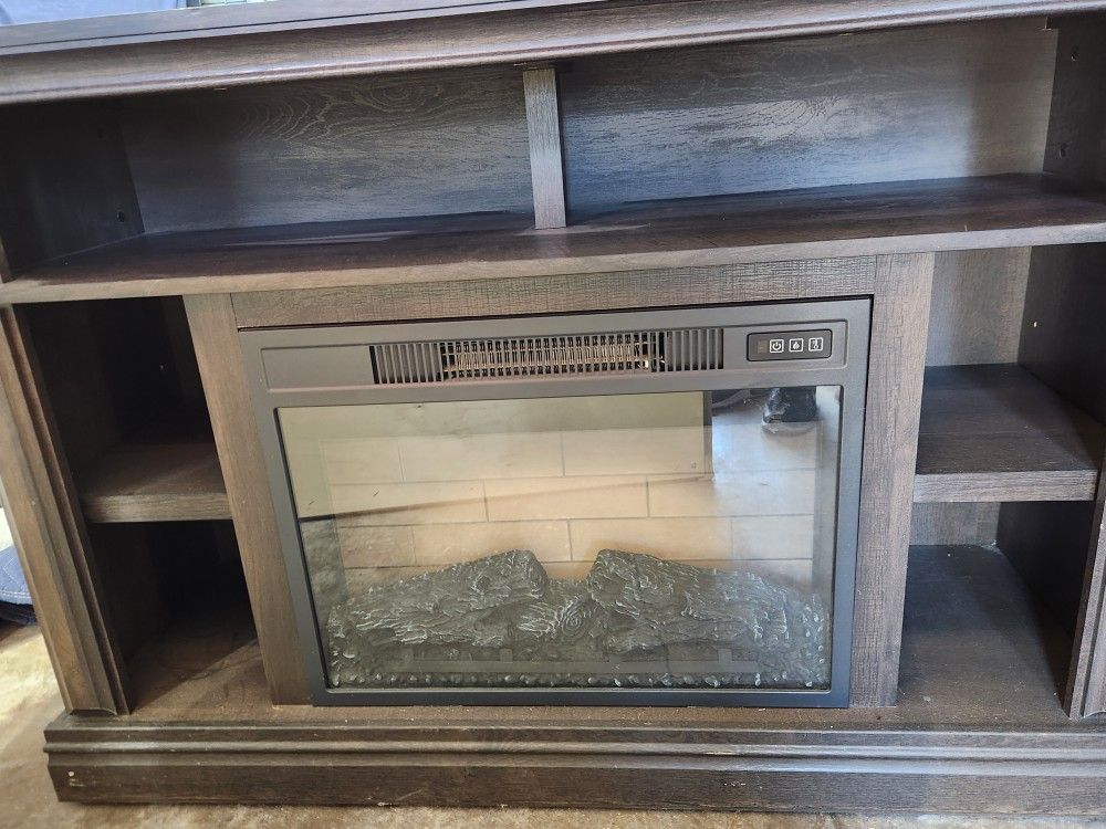 TV Stand With Electric Fireplace