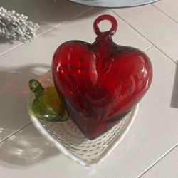 Air Blow Glass Hearts 