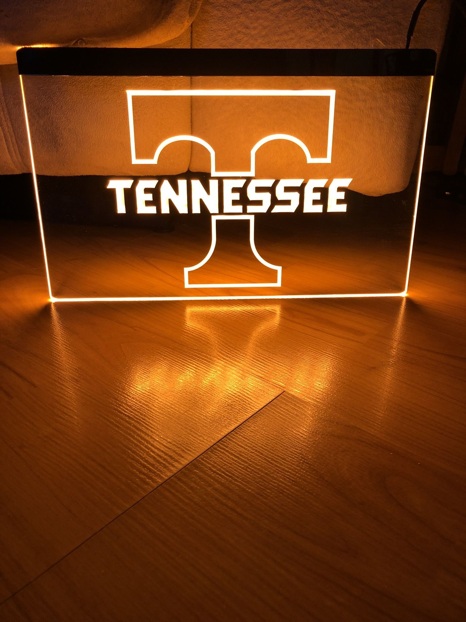 TENNESSEE LED NEON ORANGE LIGHT SIGN 8x12