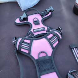 SMALL DOG HARNESS pink 