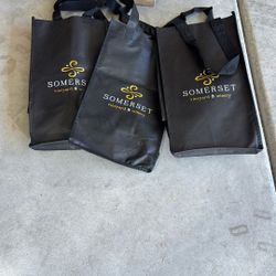 Three Free Re-usable Bags To Hold Wine Bottles 