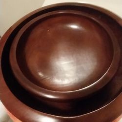 Bolw Midium Small To Put Fruit Wood Bolws