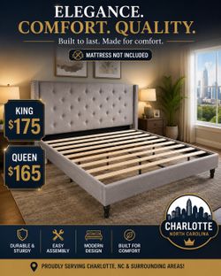 Brand new king and Queen bed frames mattress not included