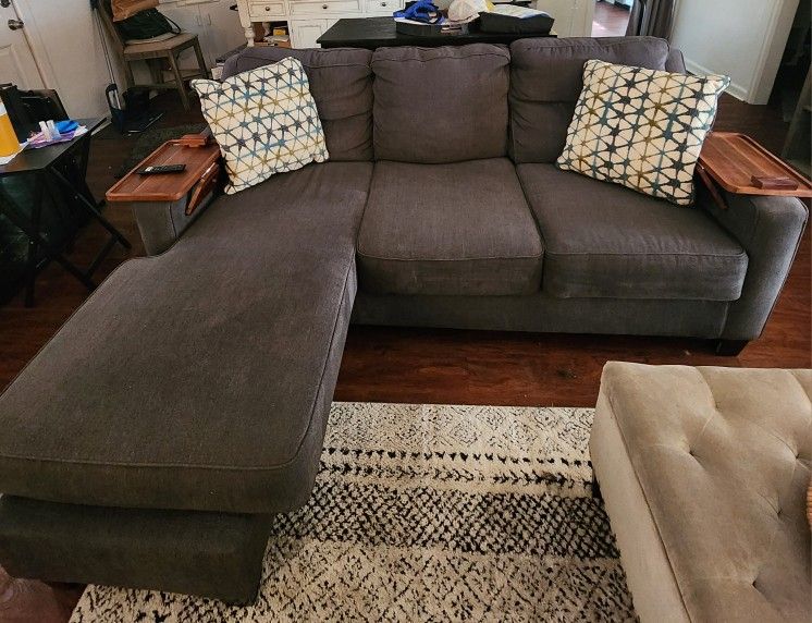 Moving Sale! Small Sectional With Chaise