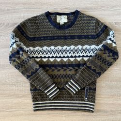 Vintage Diesel Fair Isle Knit Sweater – Y2K Nordic Pattern – Size S/M