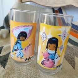 Set of 2 De Grazia Libby glasses 