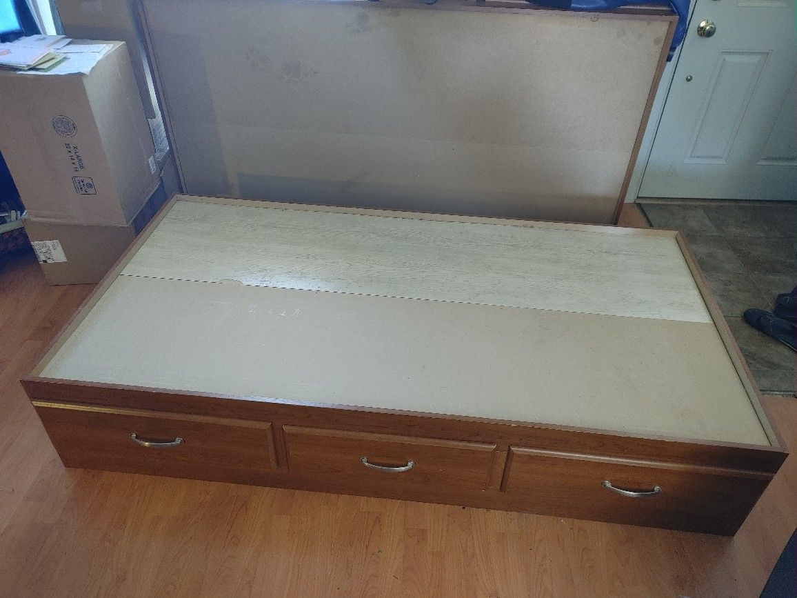 Twin Bed With Drawers