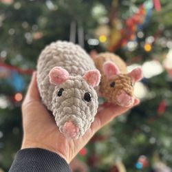Rat Family 🐀 Handmade 🧶 Crochet 🧶 Plushies 