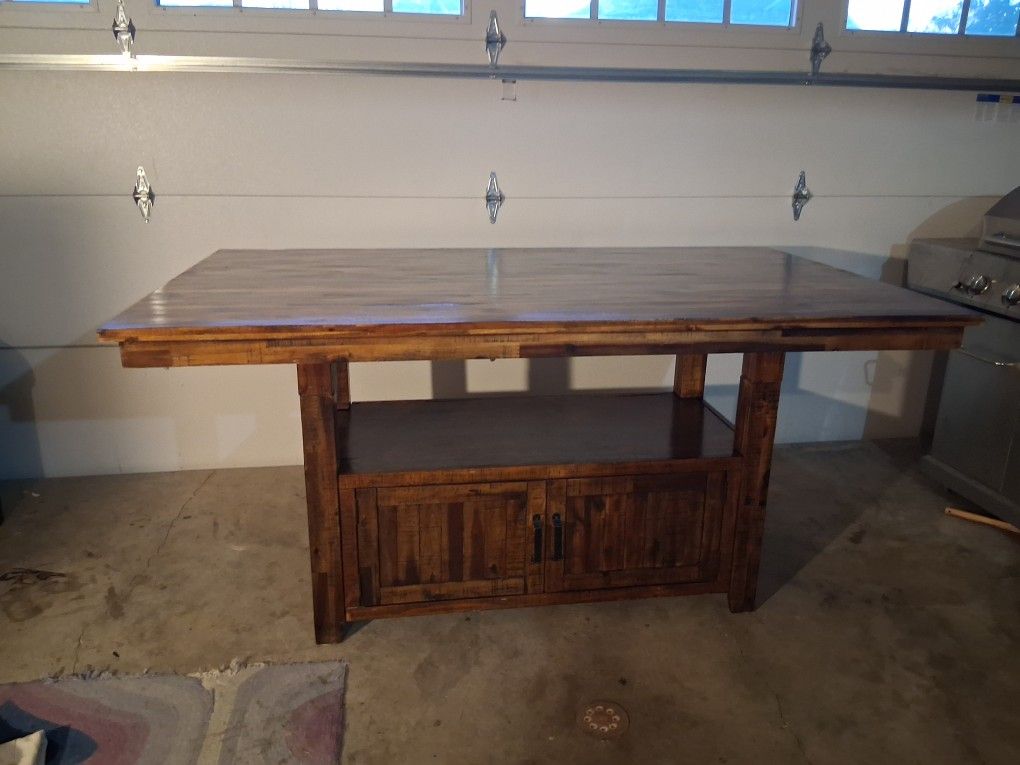solid wood dining table