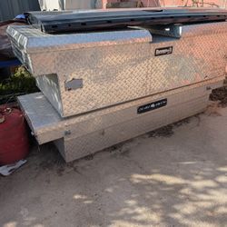 Two Utility Bed Tool Boxes Heavy Durable