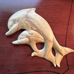 Dolphin Wooden Plaque 