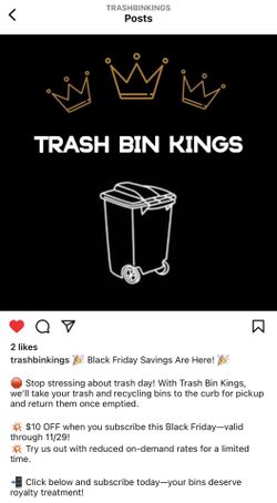 Trash Bin Kings Black Friday