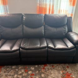 Black Recliner Set