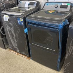 GE TOP LOAD WASHER AND DRYER SET 