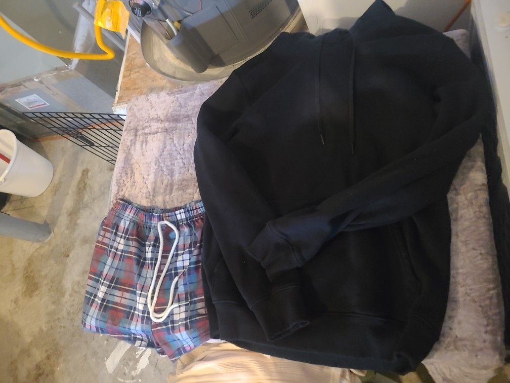 Sweatshirt, Tank, and Shorts