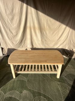 Refinished Solid Wood Entry Table