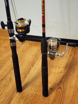 Shimano fx 4000 combo & Bass pro with okuma reel like New take it both for $80