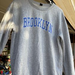 SHEIN Brooklyn grey sweatshirt M